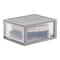 IRIS® 29.5qt. Gray & Clear Stacking Storage Drawers, 2ct.
